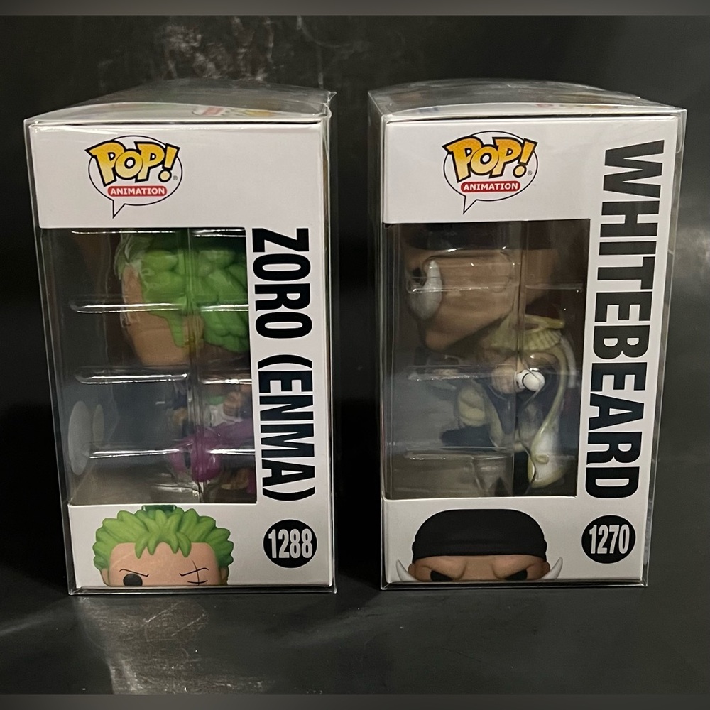 Funko Pop Animation One Piece 2pc Lot Zoro #1270 & Whitebeard # 1288 - Picture 4 of 8